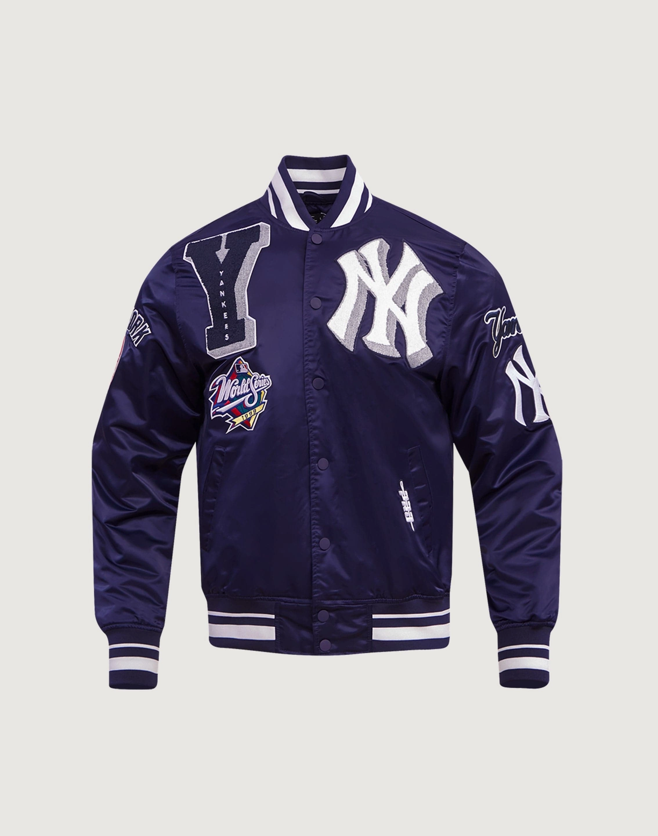 Pro Standard New York Yankees Mashup Rib Satin Jacket Workwear options Lingerie and intimates