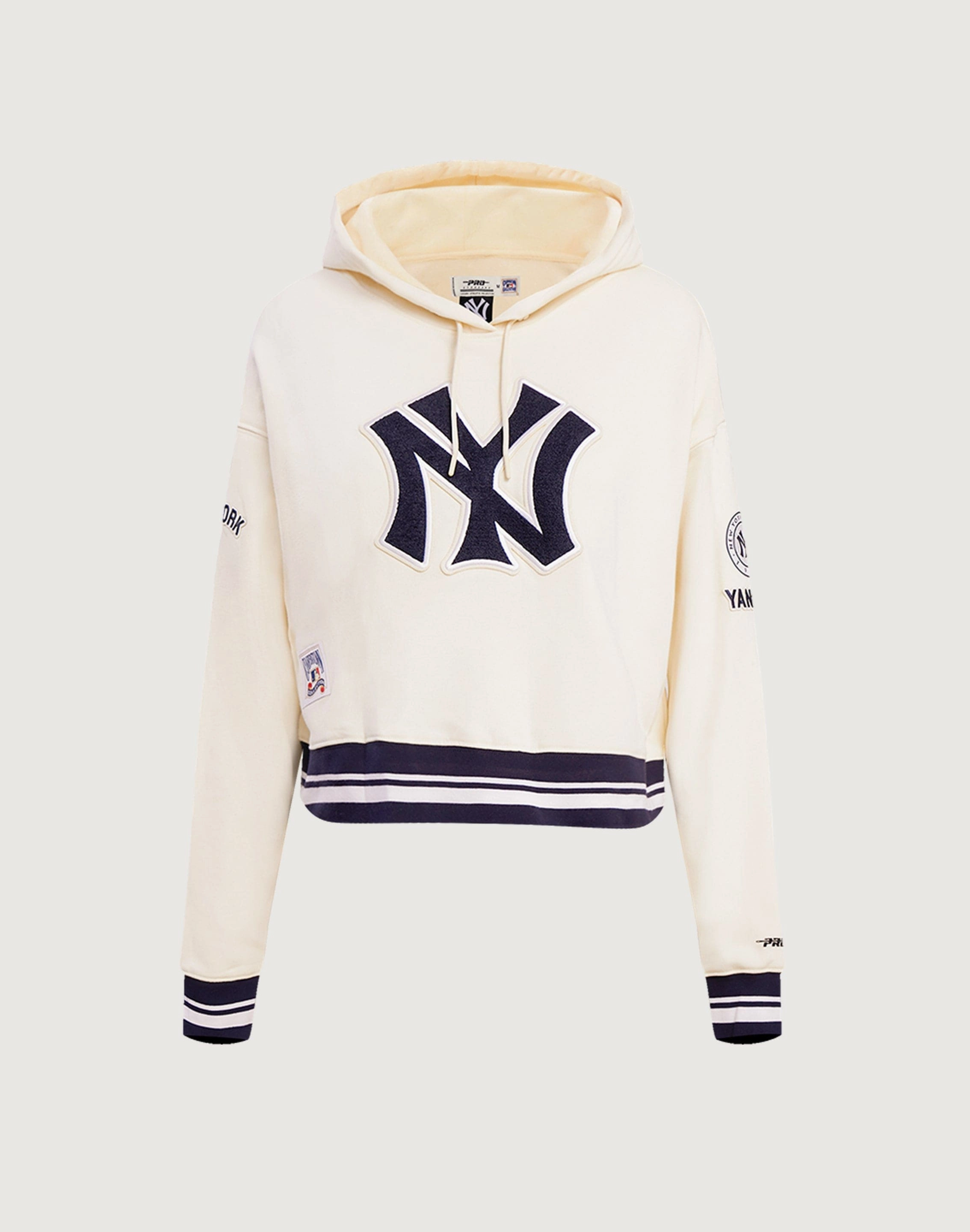 Denim products Pro Standard New York Yankees Retro Classic Cropped Hoodie Party wear