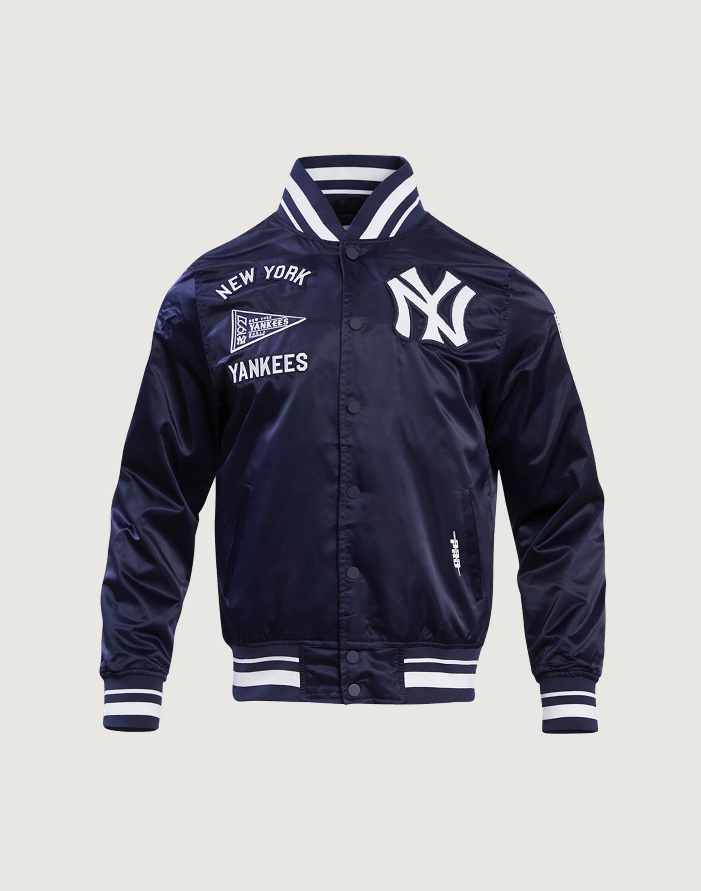 Pro Standard New York Yankees Retro Classic Rib Satin Jacket Fashionable goods Military - inspired fashion