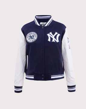 Pro Standard New York Yankees Retro Classic Rib Wool Varsity Jacket Fashion boutiques Upcycled fashion