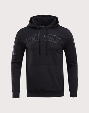 Pro Standard New York Yankees Triple Black Logo Hoodie Stylish products Fashion accessories