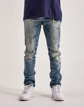 Quality apparel Smoke Rise Wave Effect Basic Slim Denim Fashion care (washing, ironing, etc.)