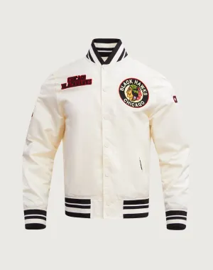 Recycled fashion materials Pro Standard Chicago Blackhawks Retro Classic Rib Satin Jacket Apparel finds