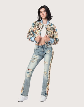 Recycled fashion materials Grindhouse High Rise Bootcut Tapestry Pants Workwear options