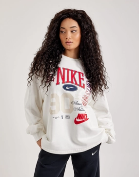 Recycled fashion materials Nike Oversized French Terry Crewneck Sweatshirt Organic fashion products