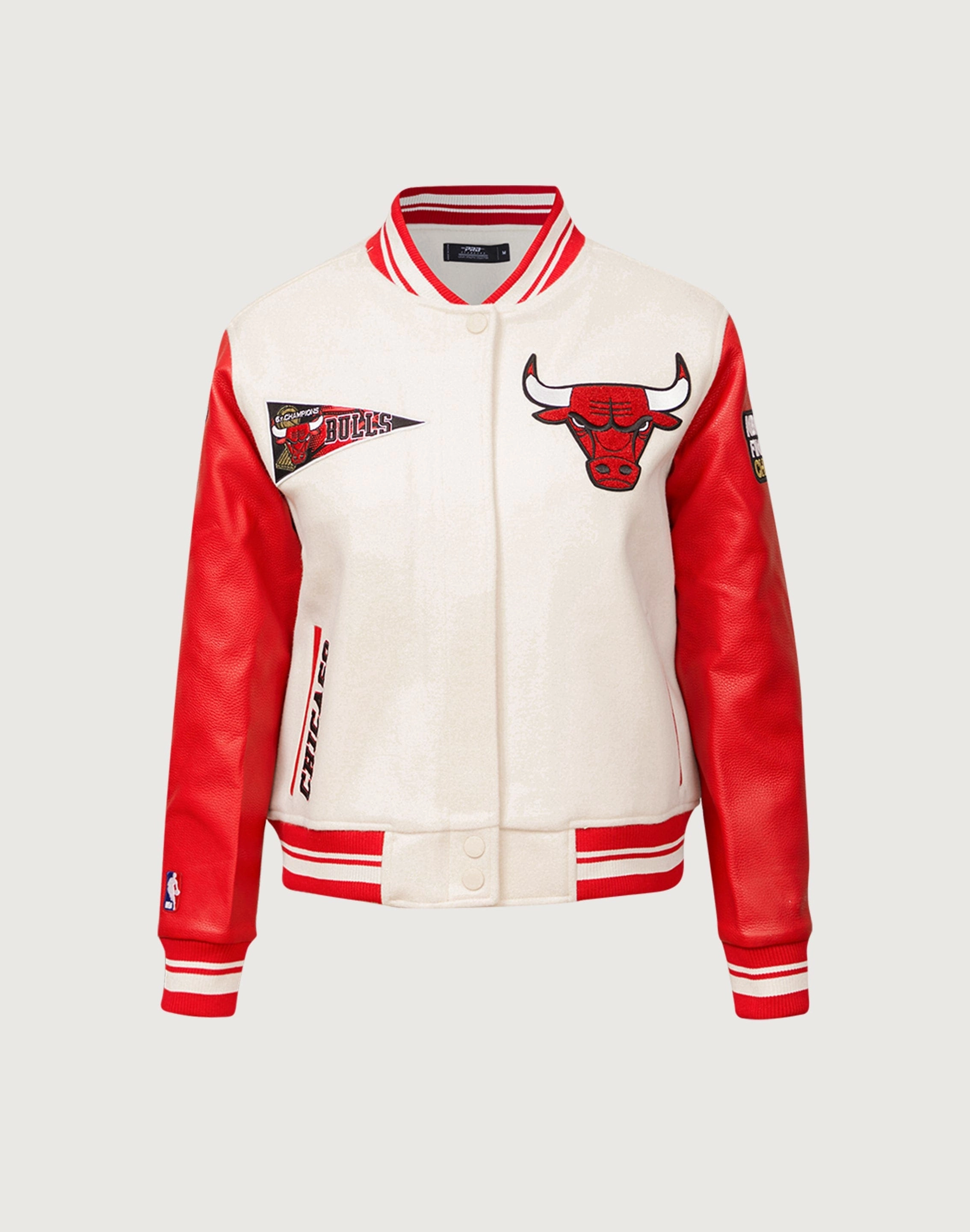 Recycled fashion materials Pro Standard Chicago Bulls Retro Classic Rib Wool Varsity Jacket Clothing assortments