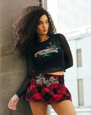 Retro fashion finds Ed Hardy Mesh Long-Sleeve Heart Top Fashion models