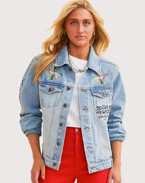 Runway fashion Ed Hardy Brave Eagle Denim Jacket Fashion archives