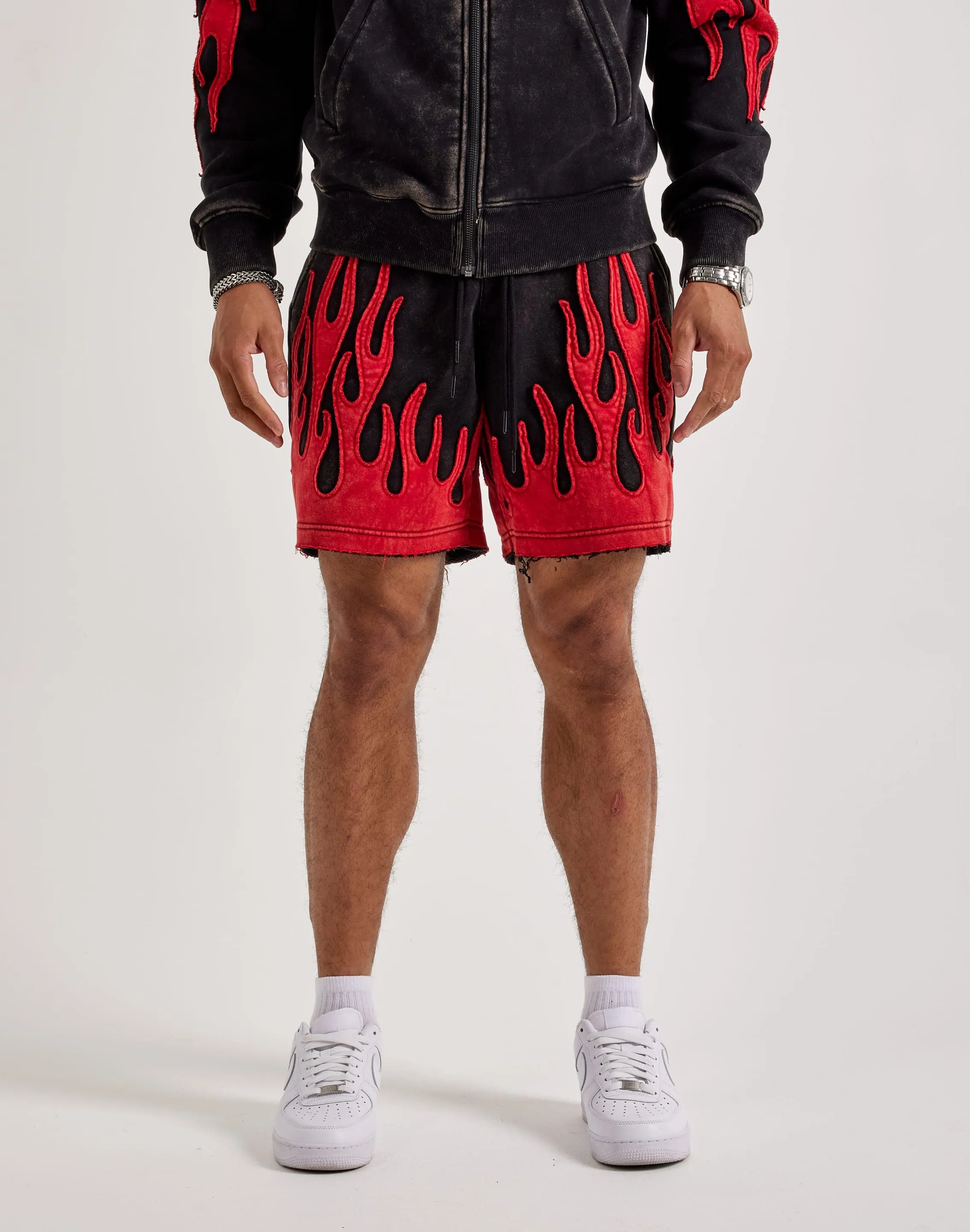 Luxury fashion items Smoke Rise Flame Fleece Shorts Fashion museums