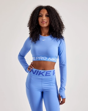 Seasonal wear Nike Pro Dri-FIT Cropped Long-Sleeve Top Fashionable goods