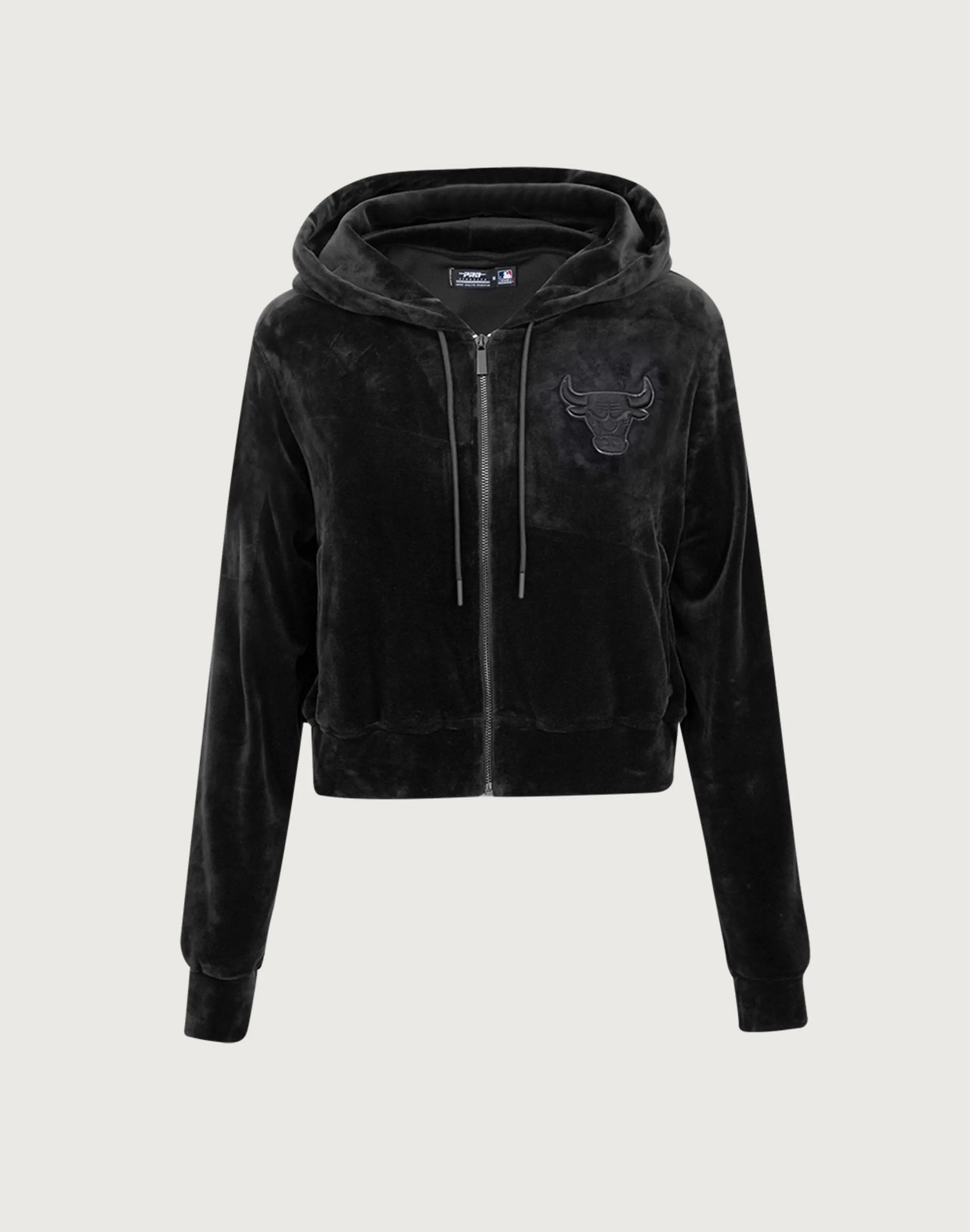 Smart casual wear Pro Standard Chicago Bulls Triple Black Velour Zip Hoodie Clothing prices