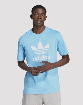 Smart casual wear Adidas Adicolor Trefoil Blue Tee Trendy gear