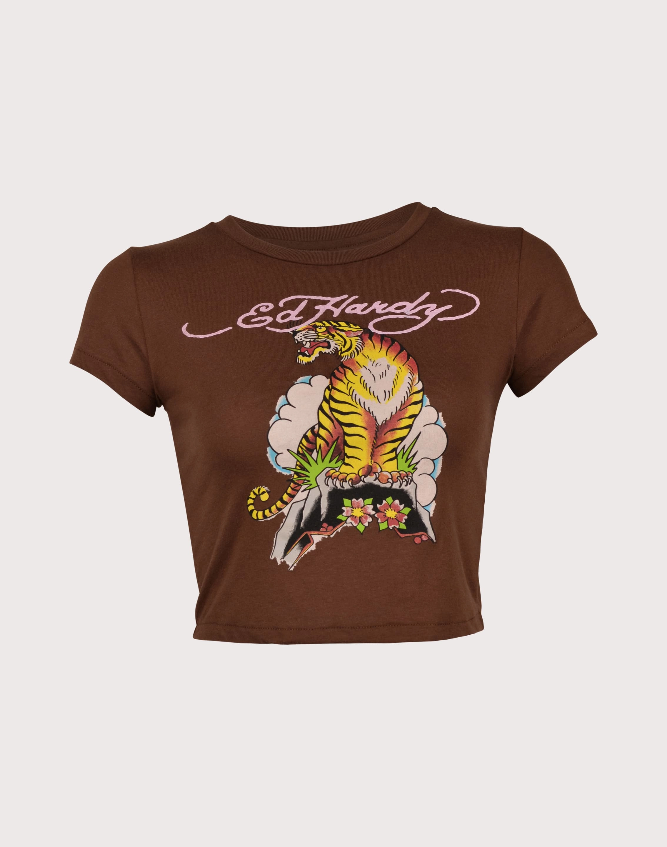 Ed Hardy Tiger Crop Tee Fashion storage (wardrobes, hangers, etc.) Upcycled fashion