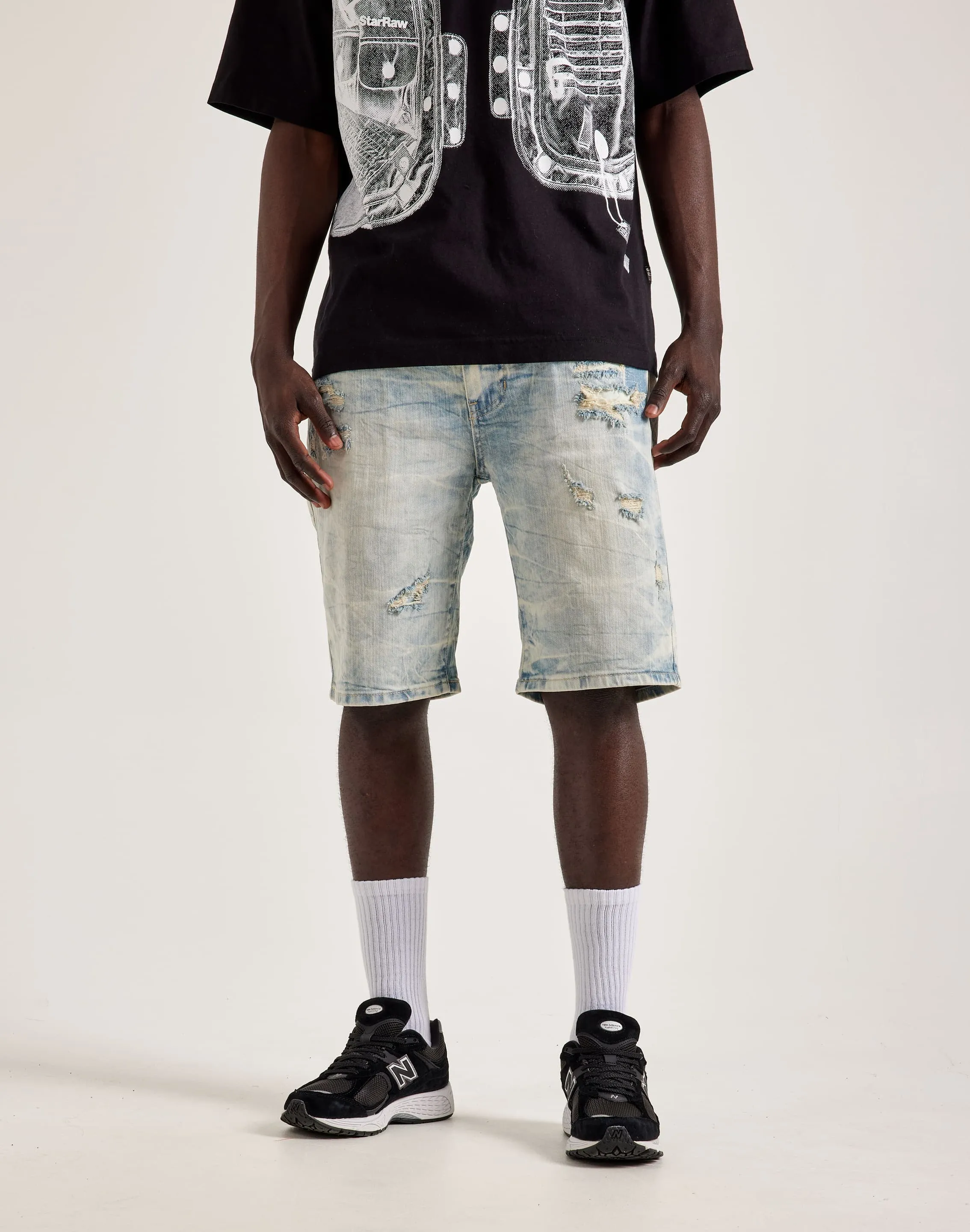 Smoke Rise Clean Hem Shorts Budget - friendly fashion Polyester - used fashion