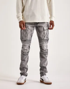 Smoke Rise Denim Moto Cargo Pants Business casual wear Fashion boutiques