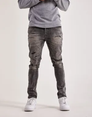 Smoke Rise Rip & Repair Jeans Military - inspired fashion Fashion trends by region