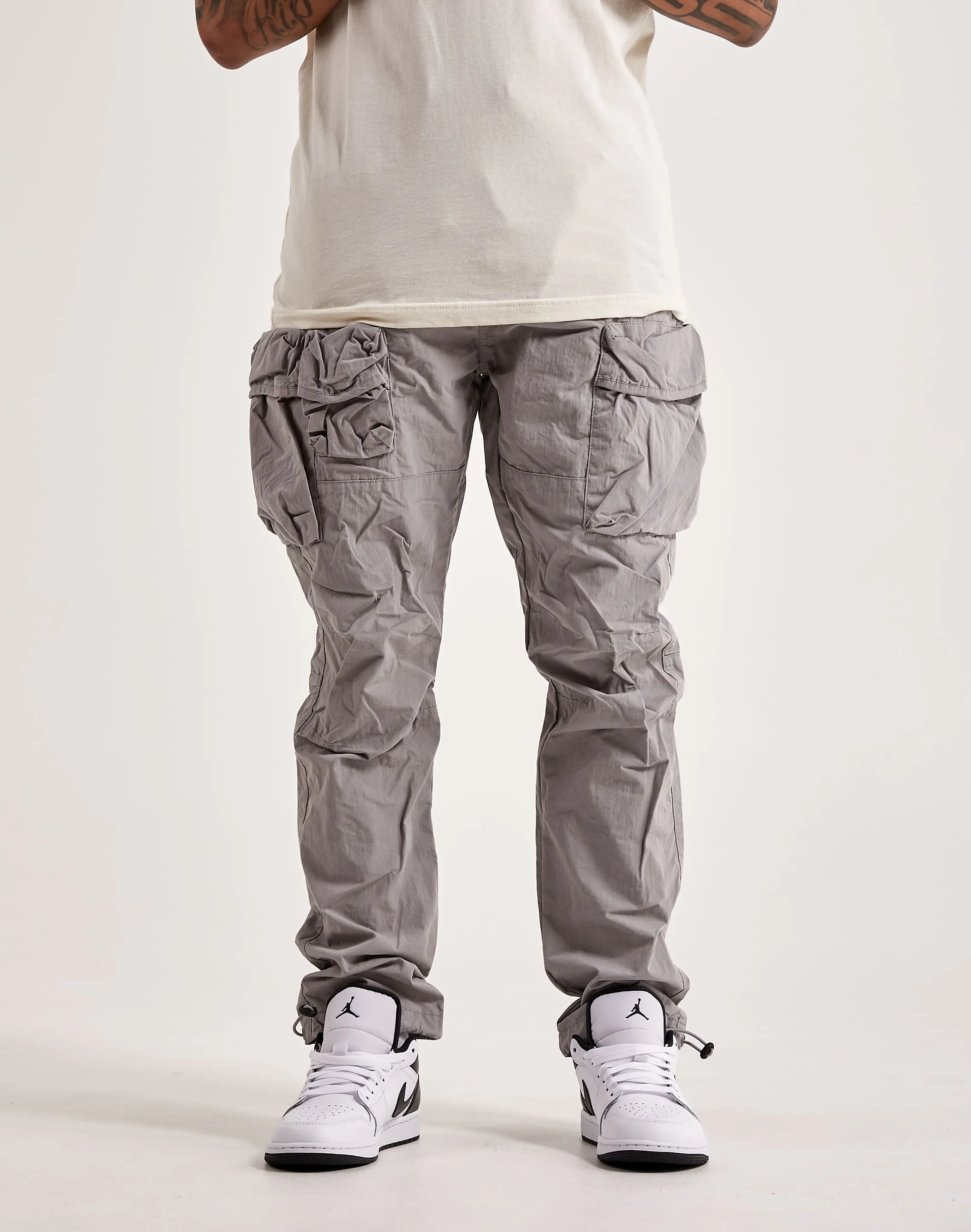 Smoke Rise Utility Peach Nylon Cargo Pants Sustainable fashion practices Swimwear selections
