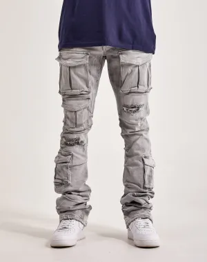 Smoke Rise Utility Pocket Stacked Flare Denim Fashion sizes Budget - friendly fashion