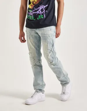 Smoke Rise Vintage Bleach Effect Denim Jeans Formal wear selections Sustainable fashion