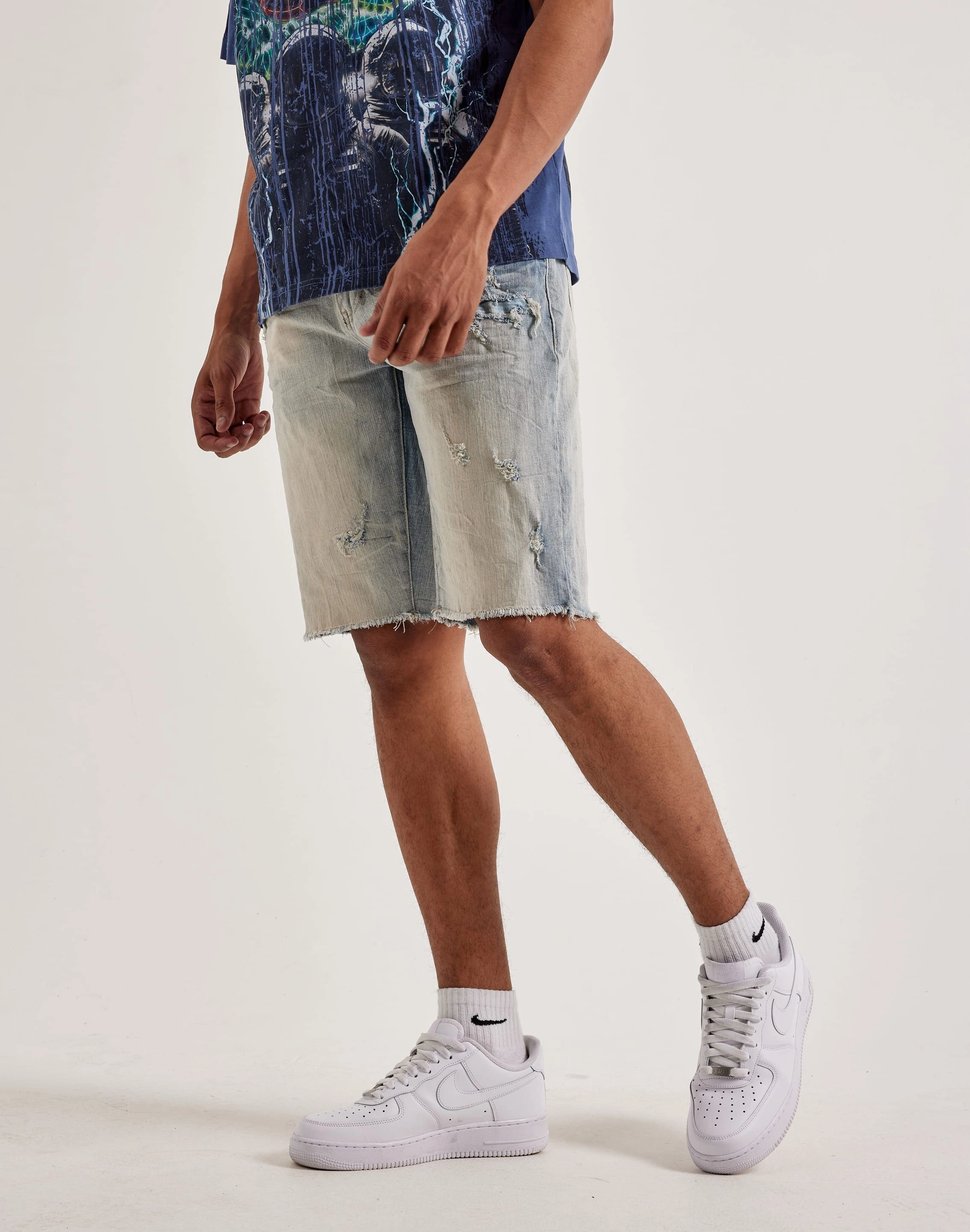 Smoke Rise Rip Off Shorts Embroidered fashion Wardrobe staples