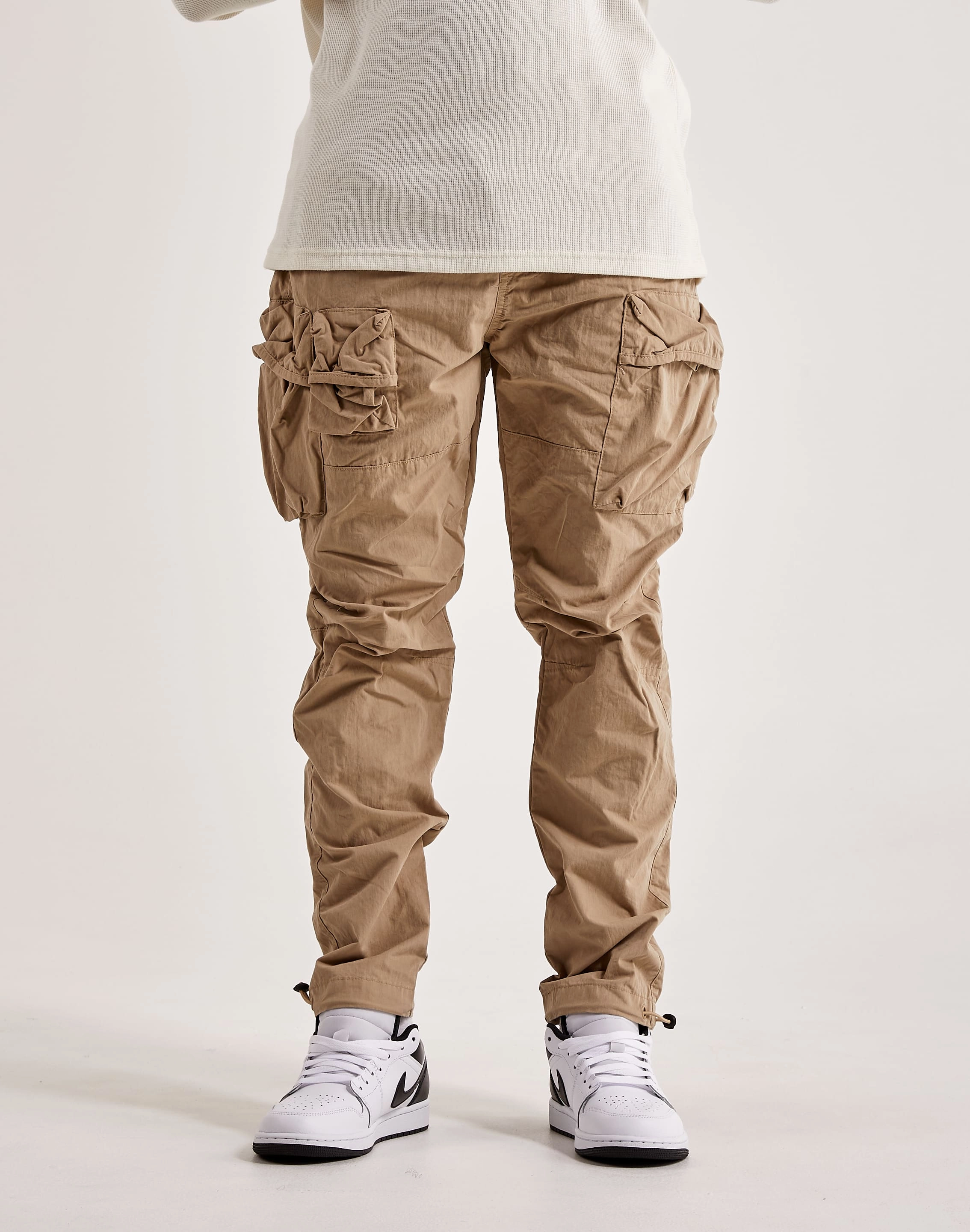 Smoke Rise Utility Peach Nylon Cargo Pants Clothing prices Nautical - themed fashion