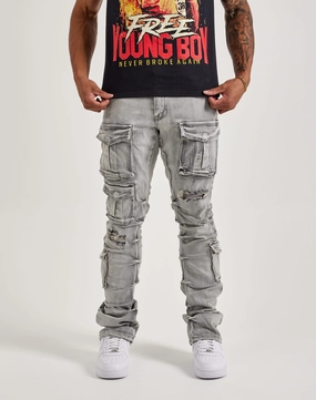 Smoke Rise Utility Pocket Stacked Flare Denim Jeans Seasonal wear Classic fashion pieces
