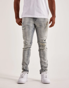 Smoke Rise Vintage Wash Jeans Suede - finished fashion Casual wear options