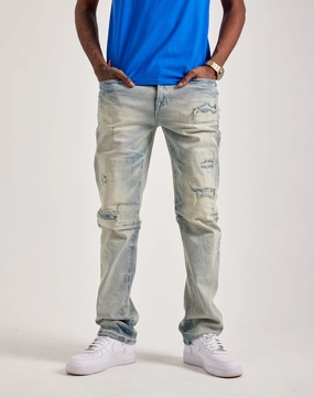Smoke Rise Wave Effect Straight Denim Jeans Fashion trends Clothing prices