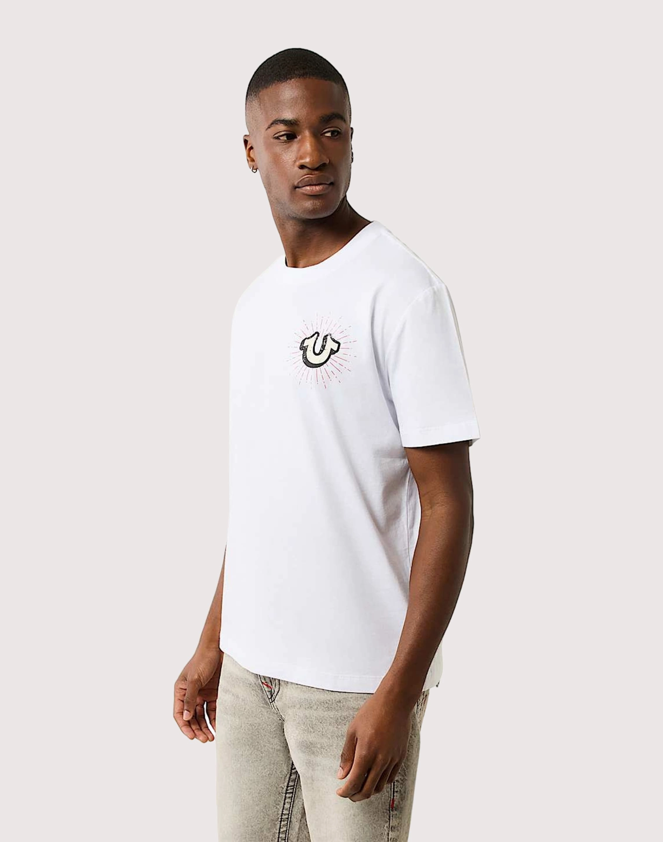 Spandex - incorporated fashion True Religion Shining Crest Tee Fashion advice