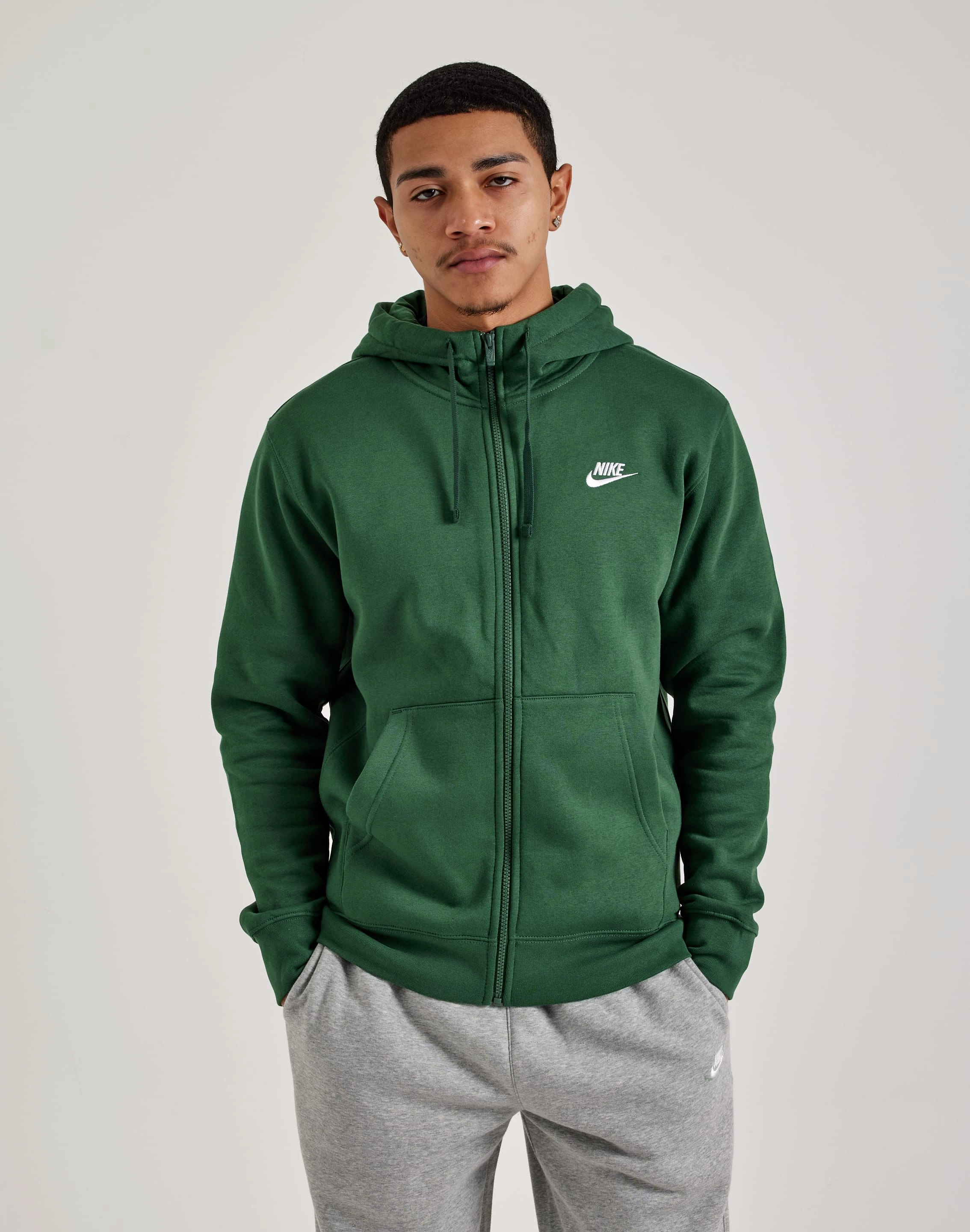 Street fashion Nike Club Fleece Full-Zip Hoodie Bohemian style items