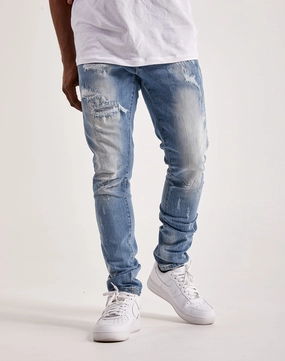 Street fashion Smoke Rise Rip & Repair Jeans Bohemian style items