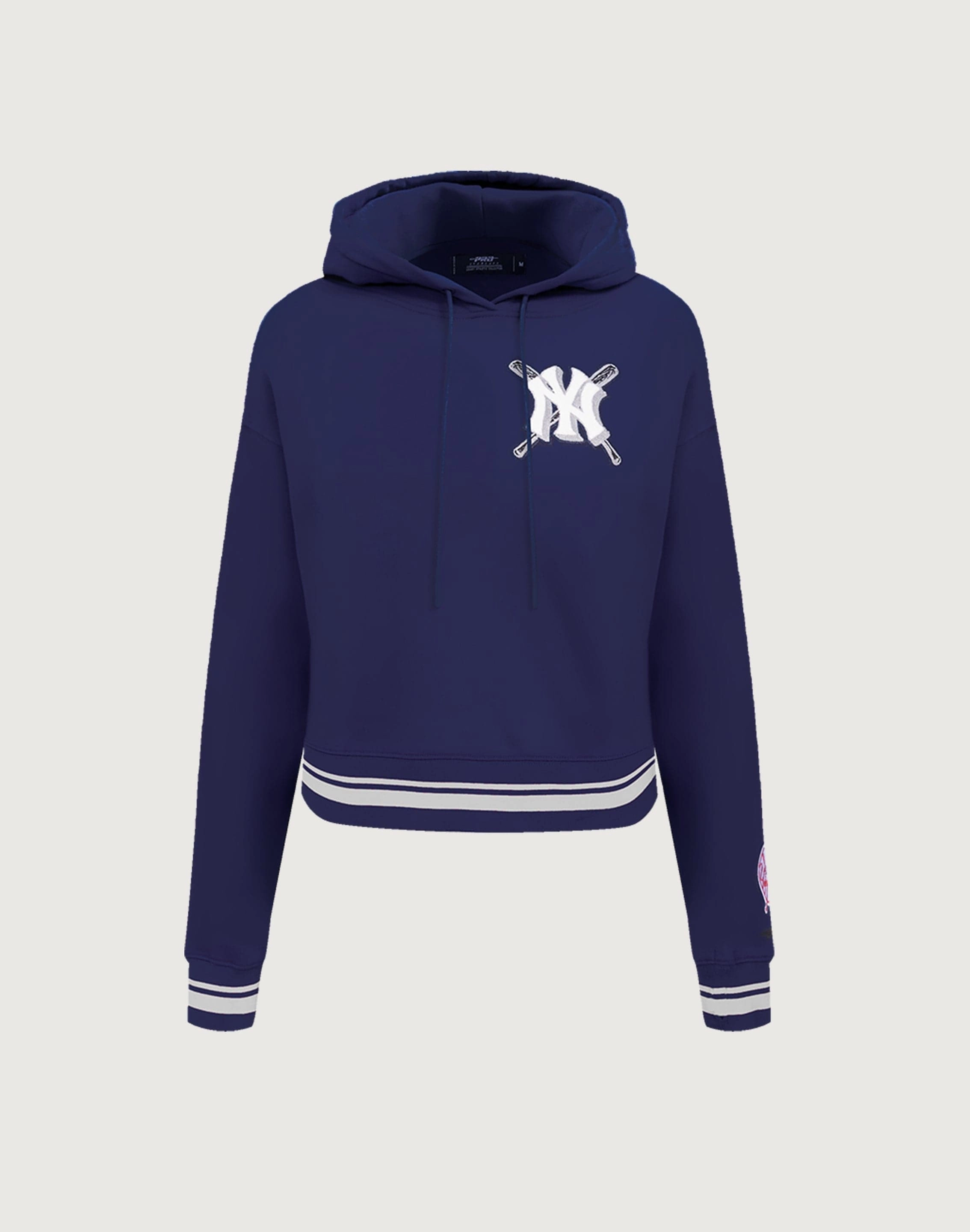 Style statements Pro Standard New York Yankees Mashup Rib Cropped Hoodie Printed fashion
