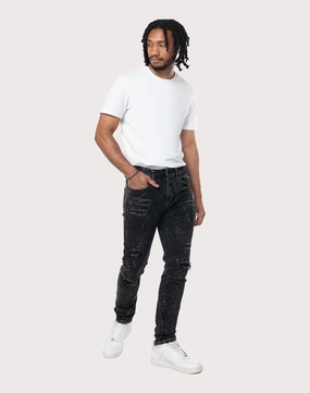 Stylish products Grindhouse Cabo Slim Fit Lightning Effect Taper Denim Jeans Fashion inspiration