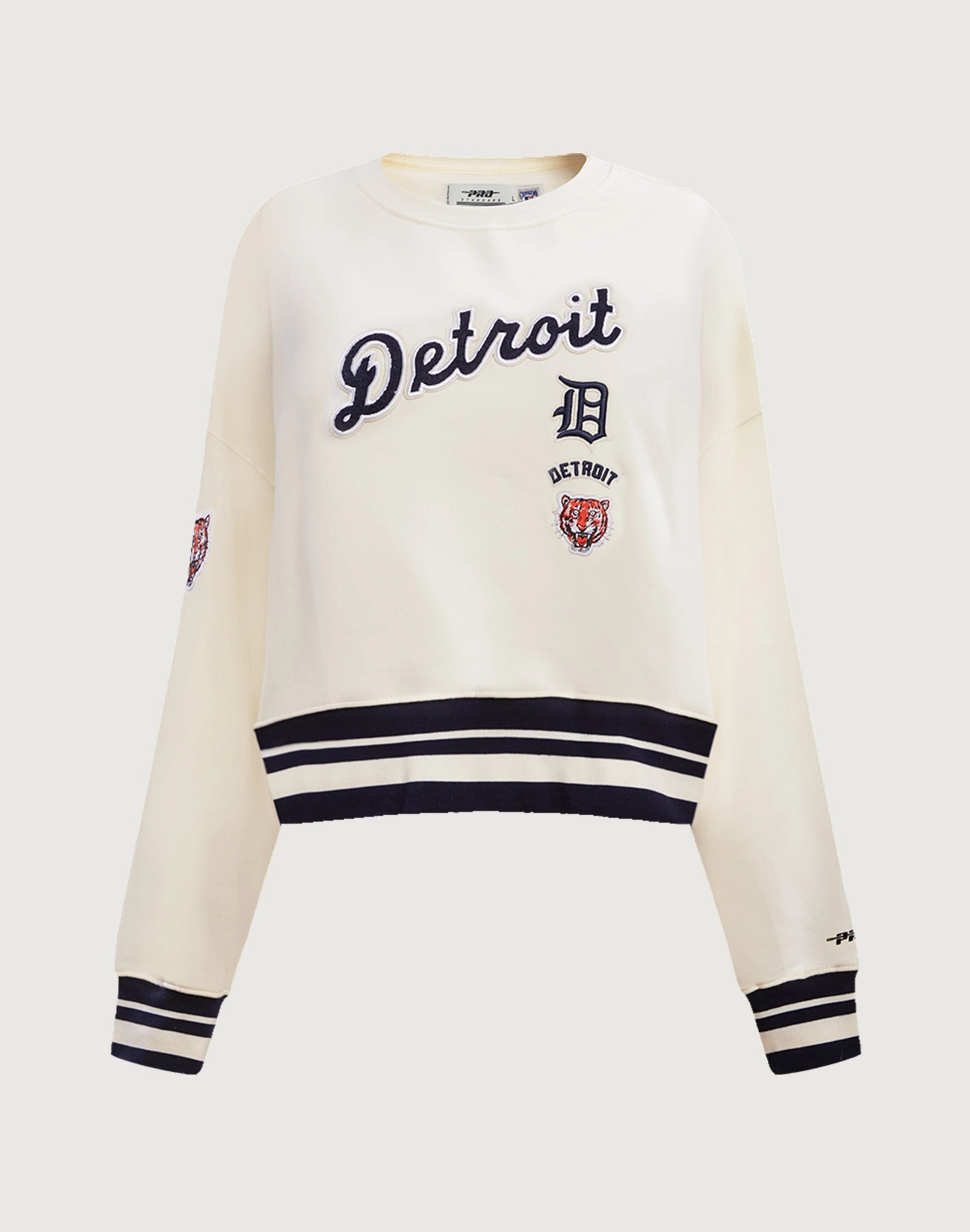 Stylish products Pro Standard Detroit Tigers Retro Classic Rib Crewneck Fashion storage (wardrobes, hangers, etc.)