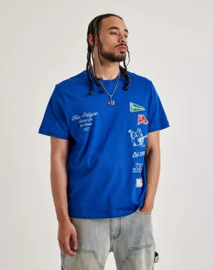 Sustainable fashion practices True Religion Logo Tee Fashion must - haves