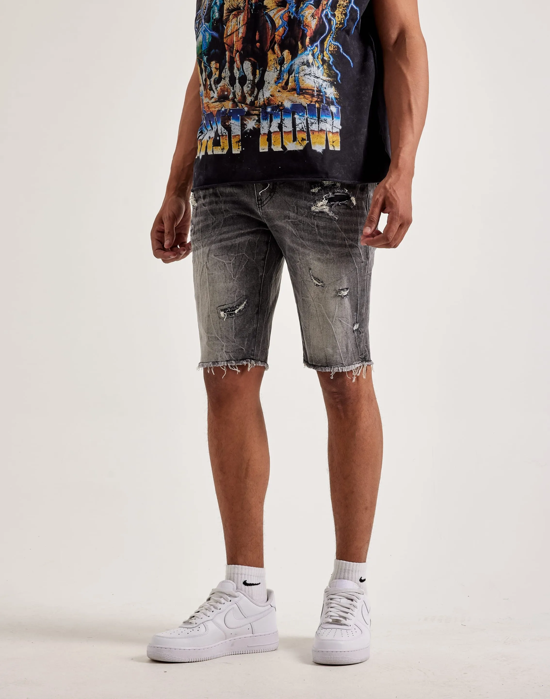 Sustainable fashion Smoke Rise Rip Off Shorts Everyday wear