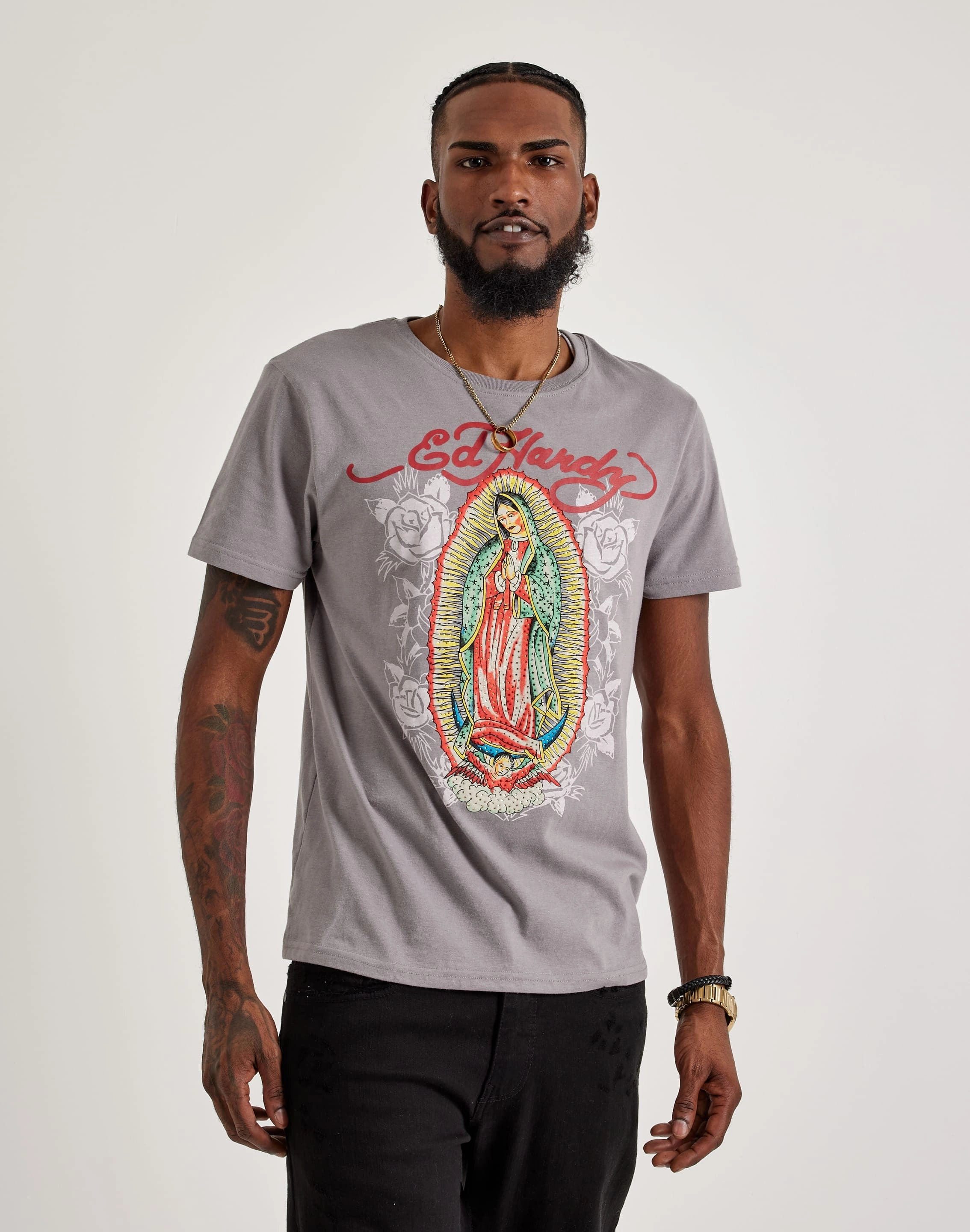 Sustainable fashion practices Ed Hardy Mary Rhinestone Tee Fashion museums