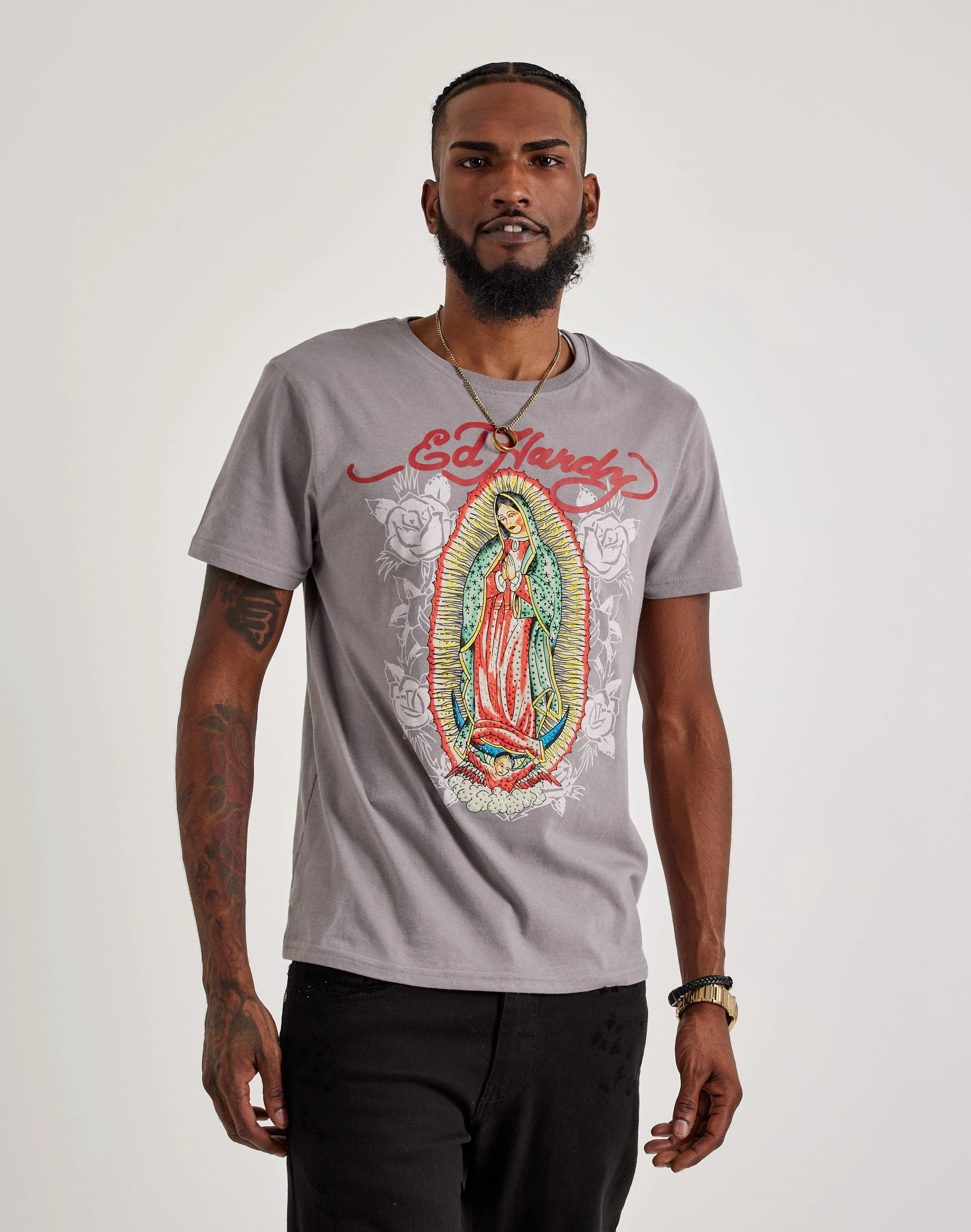 Sustainable fashion practices Ed Hardy Mary Rhinestone Tee Fashion museums