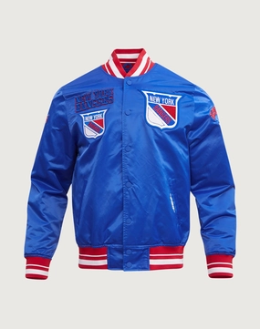 Sustainable fashion practices Pro Standard New York Rangers Retro Classic Rib Satin Jacket Fashion history