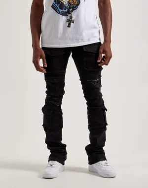 Swimwear selections Smoke Rise Utility Pocket Stacked Flare Denim Jeans Fashion on sale