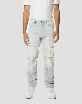 Trendy gear Grindhouse Fray Cut N Sew Straight Fit Denim Jeans Fashion advice
