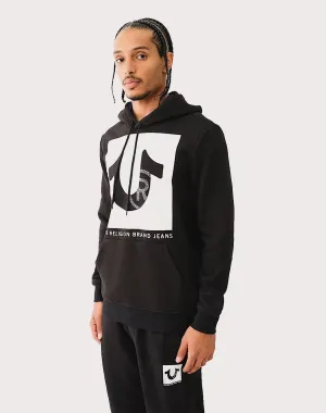 True Religion Crystal Stud Black Hoodie Denim products Outerwear options