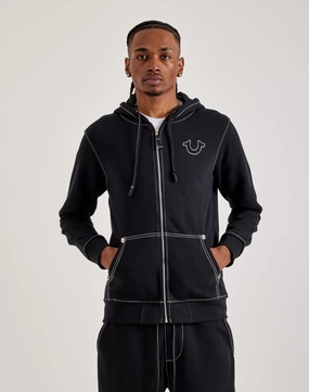 True Religion Big-T Full-Zip Hoodie Polyester - used fashion Clothing assortments