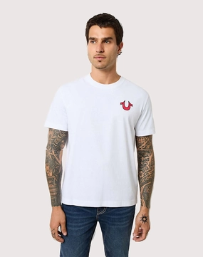 True Religion Blazing World Tour Logo Tee Preppy style items Organic fashion products