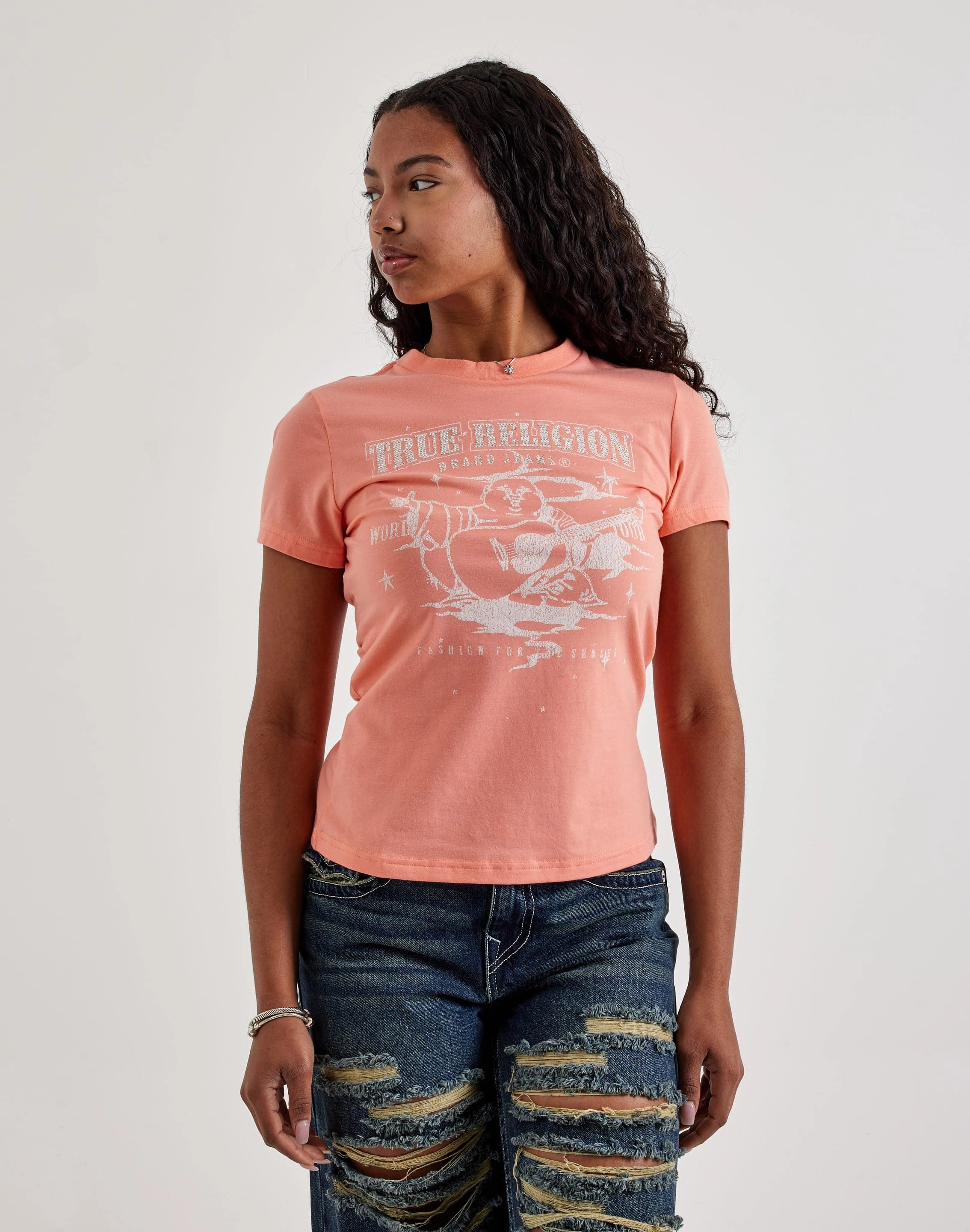 True Religion Crystal Buddha Tee Fashion catalog Fashion forecasting