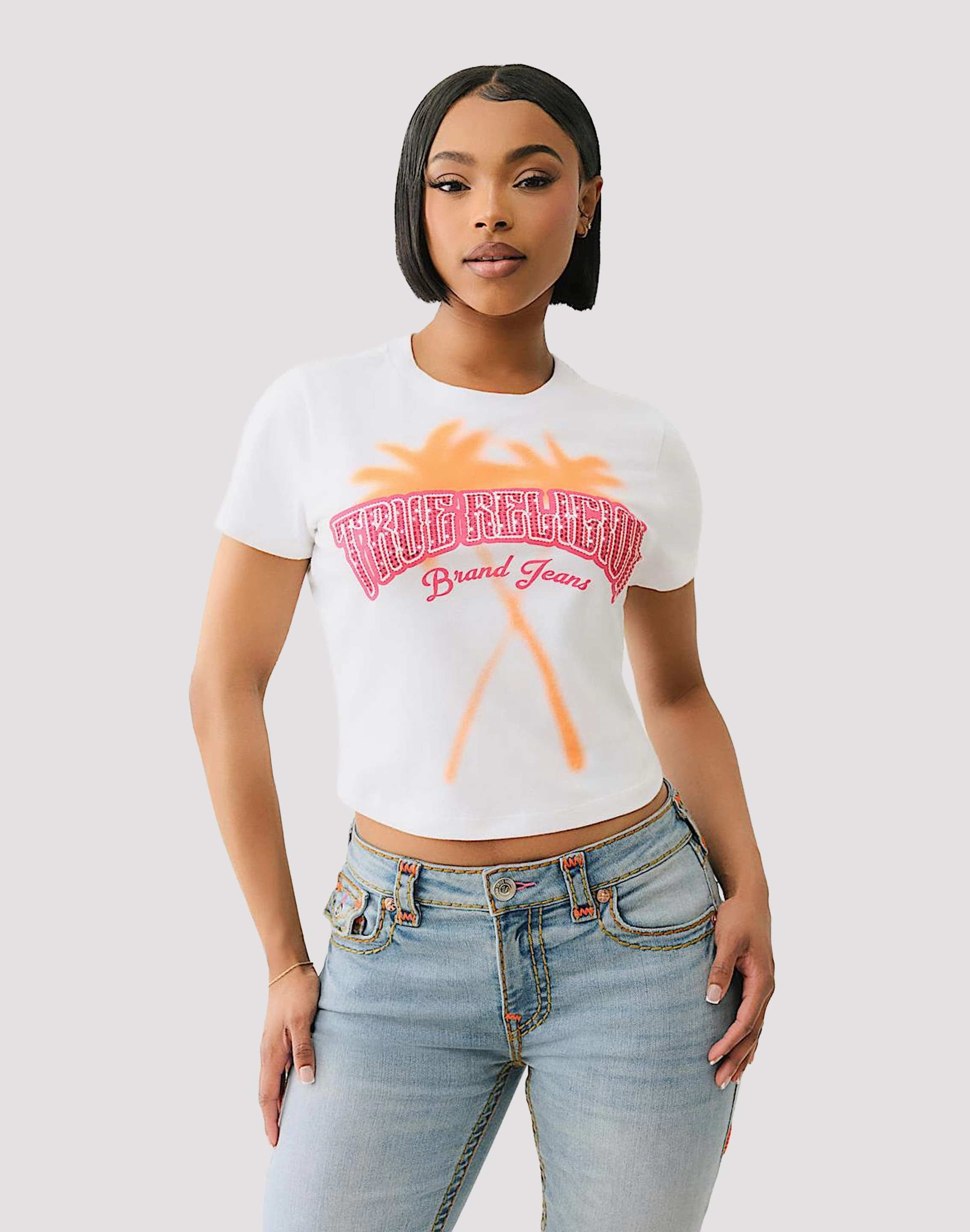 True Religion Palm Tree Tee Fashion brands Business casual wear