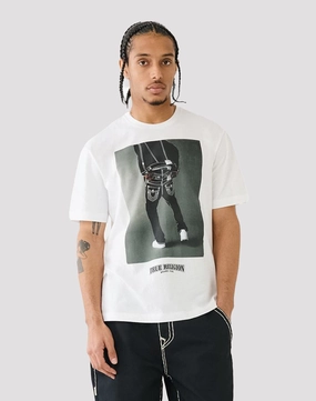 True Religion Photo Graphic White Tee Denim - based fashion Clothing assortments