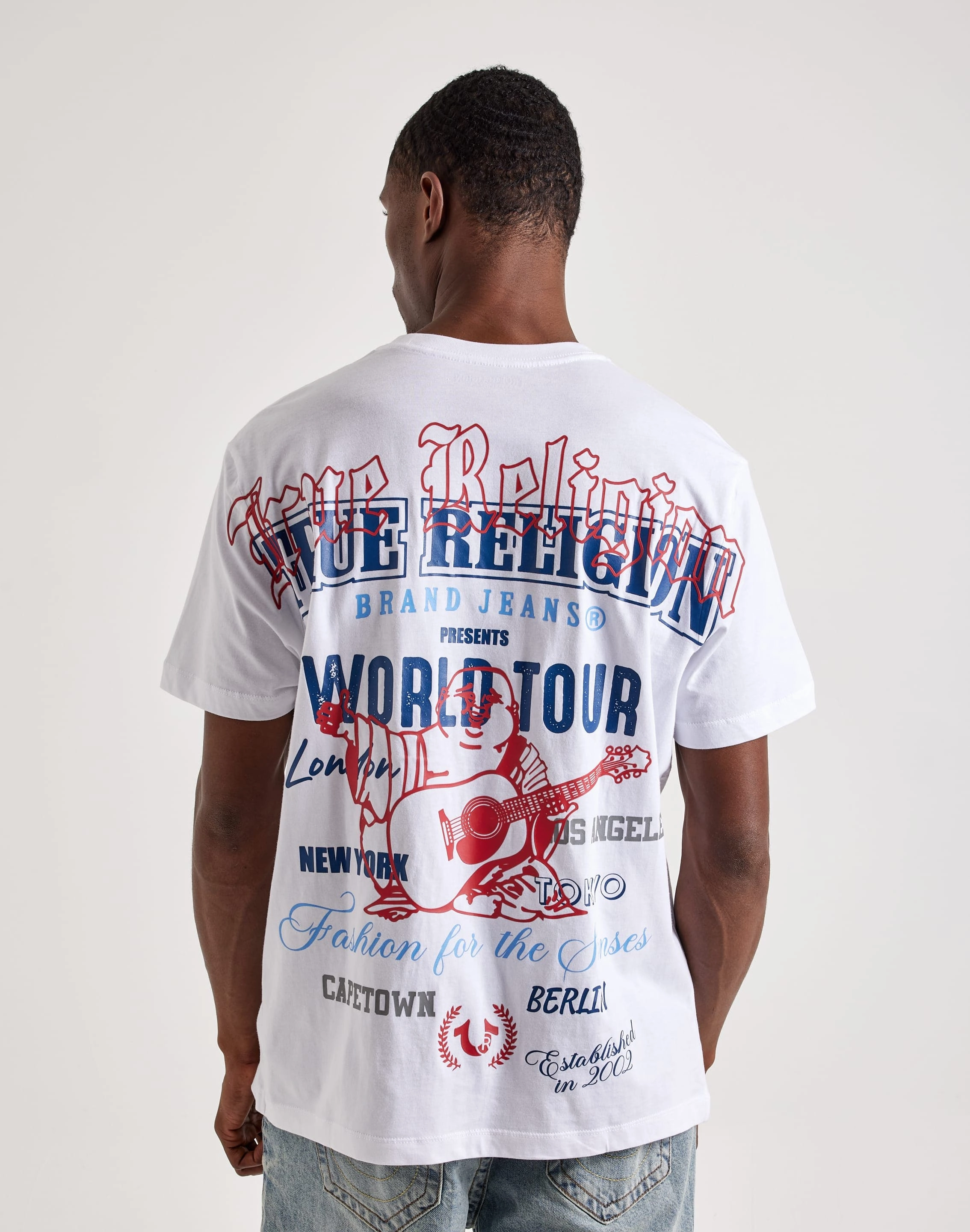 Seasonal wear True Religion Relaxed Graphic Tee Upcycled fashion