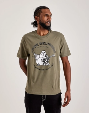 True Religion Rhinestone Buddha Tee Sustainable fashion Budget - friendly fashion
