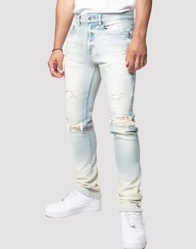 Wardrobe staples Grindhouse Rip N Tear Slim Fit Jeans Spandex - incorporated fashion
